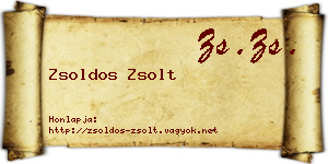 Zsoldos Zsolt névjegykártya